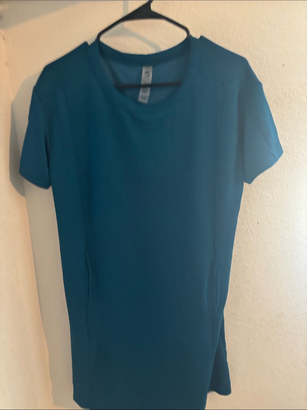 Lou & Grey Teal Short Sleeve Mini Dress